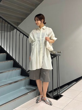 「イエベ」｜「アイテム（ワンピース/ドレス）」を使った、ゆいさん（レディース・166cm）の夏コーディネート
