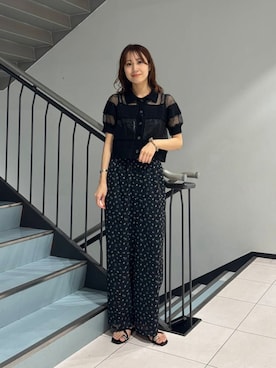「イエベ」｜「アイテム（パンツ）」を使った、ゆいさん（レディース・166cm）の夏コーディネート