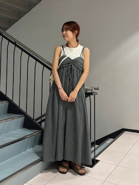 「KBF（ケイビーエフ）のアイテム」を使った、ゆいさん（レディース・166cm）の夏コーディネート