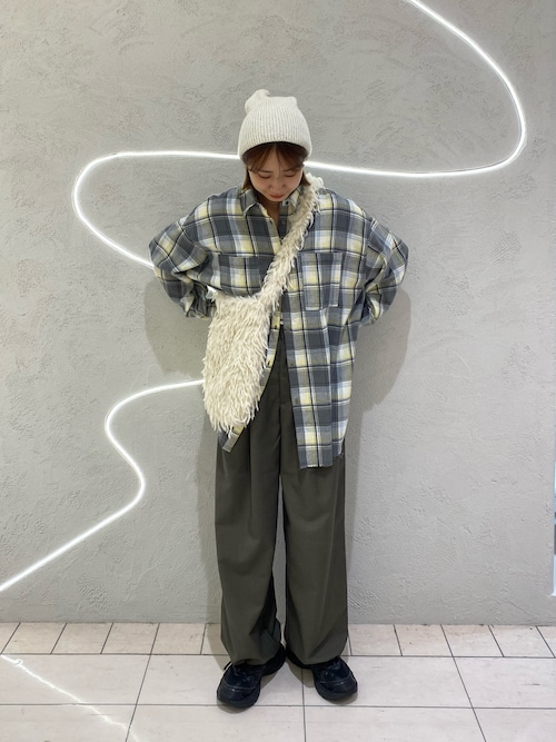 カットオフルーズチェックシャツ