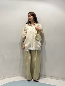「KBF（ケイビーエフ）のアイテム（バッグ）」を使った、ひらのさん（レディース・167cm）の夏コーディネート