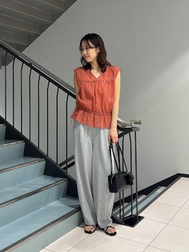 「KBF（ケイビーエフ）のアイテム」を使った、ゆいさん（レディース・166cm）の夏コーディネート