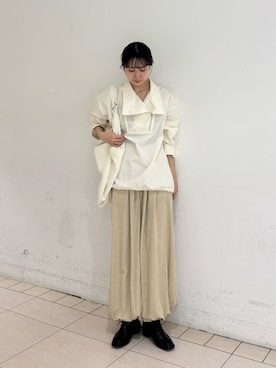 「KBF（ケイビーエフ）のアイテム（バッグ）」を使った、ひらのさん（レディース・167cm）の春コーディネート