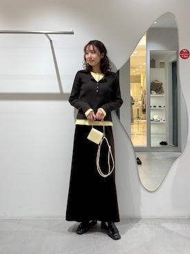 「アイテム（財布）」を使った、ひらのさん（レディース・166cm）の秋コーディネート