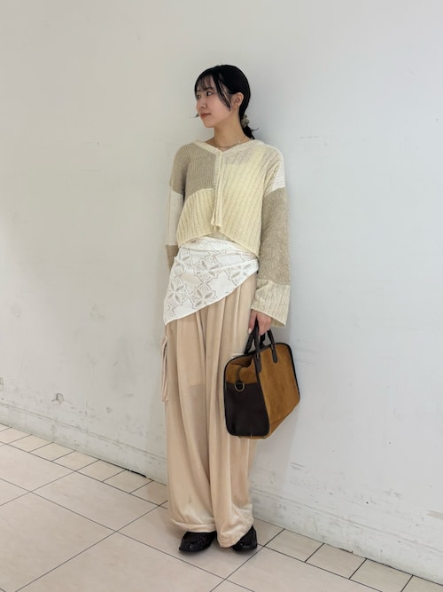 パッチワークニットカーディガン（カーディガン/ボレロ）｜KBF