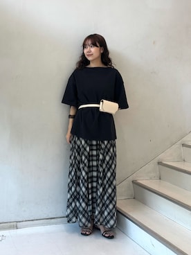 「RODE SKO（ロデスコ）のアイテム」を使った、ひらのさん（レディース・167cm）の夏コーディネート