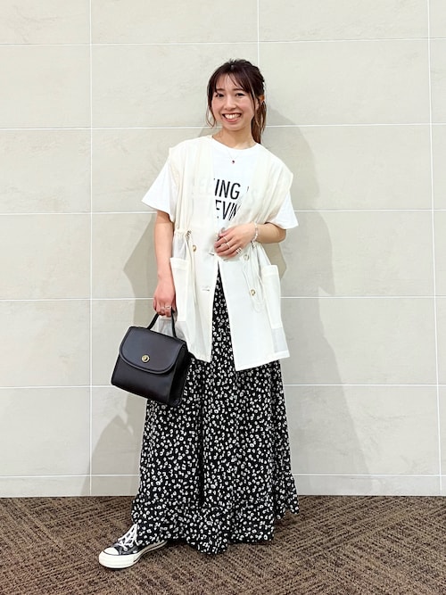 セール】レオパードプリントフリルギャザースカート（スカート