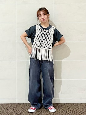 「マクラメ」｜sakieさん（レディース・147cm）の夏コーディネート