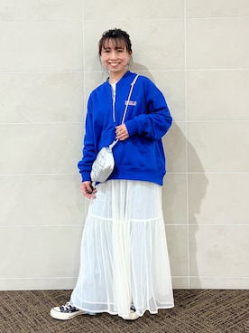 「coen（コーエン）のレザーライクキルティングミニショルダーY（ショルダーバッグ）」を使った、sakieさん（レディース・147cm）の冬コーディネート