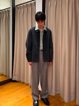 「URBAN RESEARCH（アーバンリサーチ）のアイテム（ブルゾン）」を使った、yusakuさん（メンズ・170cm）の春コーディネート