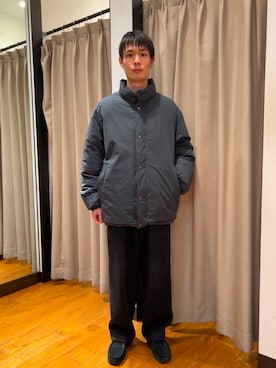 new basic NYLON STAND DOWN JACKETを使った人気ファッション
