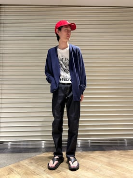 「URBAN RESEARCH（アーバンリサーチ）のアイテム（サンダル）」を使った、yusakuさん（メンズ・170cm）の春コーディネート