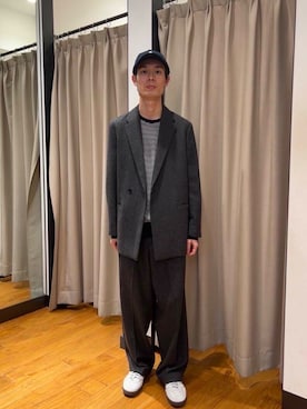 「gicipi（ジチピ）のGICIPI　LUPO（ニット/セーター）」を使った、yusakuさん（メンズ・170cm）の秋コーディネート