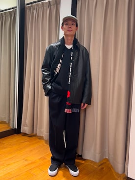 「冬の注目アウター」｜「アイテム（その他アウター）」を使った、yusakuさん（メンズ・170cm）の秋コーディネート