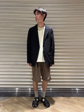 「URBAN RESEARCH（アーバンリサーチ）のアイテム（サンダル）」を使った、yusakuさん（メンズ・170cm）の夏コーディネート