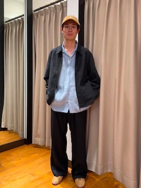 「URBAN RESEARCH（アーバンリサーチ）のアイテム（ブルゾン）」を使った、yusakuさん（メンズ・170cm）の春コーディネート