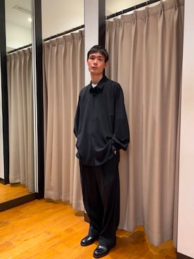 「ATON（エイトン）のアイテム（Tシャツ/カットソー）」を使った、yusakuさん（メンズ・170cm）の春コーディネート