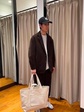 「アイテム（セットアップ）」を使った、yusakuさん（メンズ・170cm）の冬コーディネート