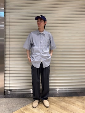 「アーバンリサーチ」｜「アイテム（スリッポン）」を使った、yusakuさん（メンズ・170cm）の春コーディネート
