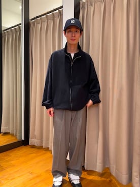 「URBAN RESEARCH（アーバンリサーチ）のアイテム（ブルゾン）」を使った、yusakuさん（メンズ・170cm）の春コーディネート
