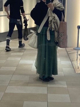 「Chika Kisada（チカ キサダ）のアイテム」を使った、円さん（レディース・149cm）の春コーディネート