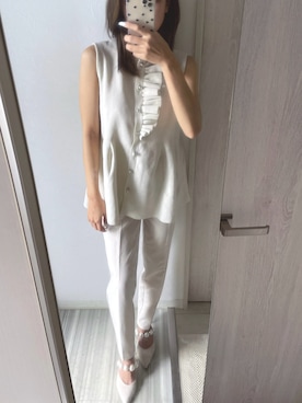 「GRL（グレイル）のアイテム（スラックス）」を使った、yr118さん（骨格ウェーブ・レディース・157cm）の春コーディネート