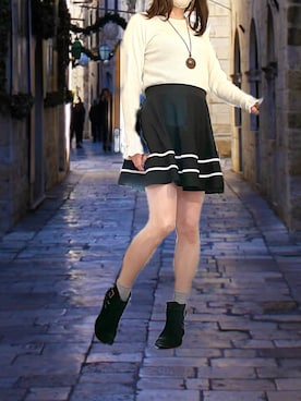 「GeeRA（ジーラ）のアイテム」を使った、さくら🌸さん（レディース・169cm）の春コーディネート