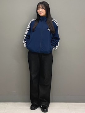 「アイテム（ジャージ）」を使った、KMさん（レディース・154cm）の秋コーディネート