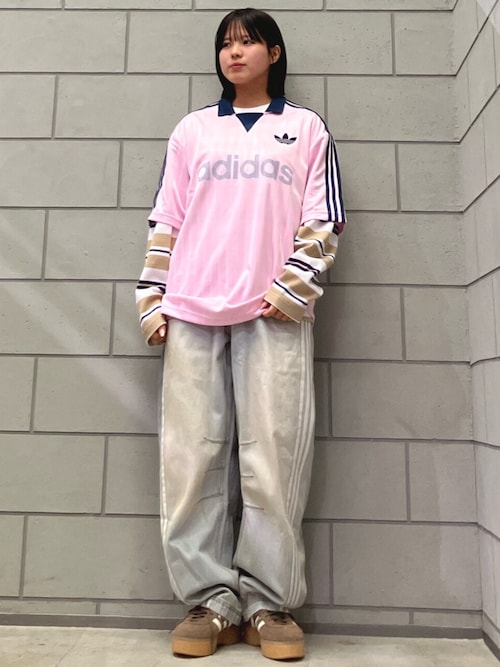 Adilenium シーズン 3 バナナフィット ウォッシュドデニムパンツ