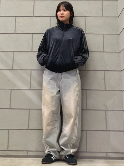 Adilenium シーズン 3 バナナフィット ウォッシュドデニムパンツ