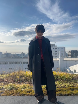 「アイテム（手袋）」を使った、ゆまさん（メンズ・172cm）の冬コーディネート