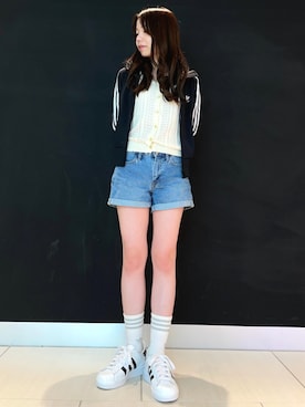 「アイテム（ジャージ）」を使った、IRさん（レディース・150cm）の夏コーディネート