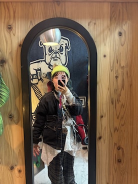 「INTER FACTORY（インターファクトリー）のアイテム（スラックス）」を使った、maomaoさん（レディース・161cm）の冬コーディネート