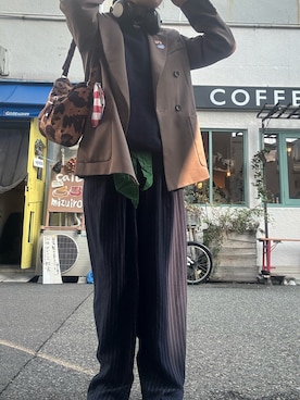 「アイテム（テーラードジャケット）」を使った、maomaoさん（レディース・161cm・20代）の冬コーディネート