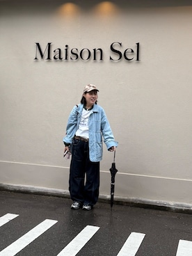 「Kappa（カッパ）のアイテム」を使った、maomaoさん（レディース・161cm）の春コーディネート