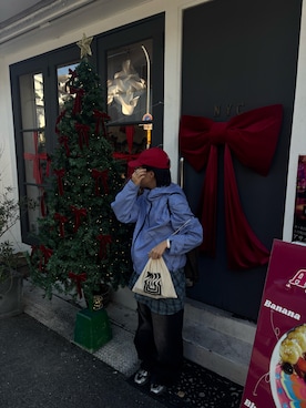 「アイテム（ナイロンジャケット）」を使った、maomaoさん（レディース・161cm・20代）の秋コーディネート