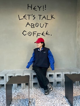 「BROKEN BASE（ブロークンベース）のアイテム」を使った、maomaoさん（レディース・161cm）の冬コーディネート