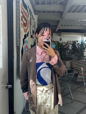 「MOUSSY（マウジー）のアイテム（シャツ/ブラウス）」を使った、maomaoさん（レディース・161cm）の秋コーディネート