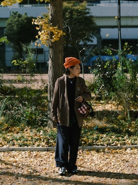 「アイテム（テーラードジャケット）」を使った、maomaoさん（レディース・161cm・20代）の冬コーディネート