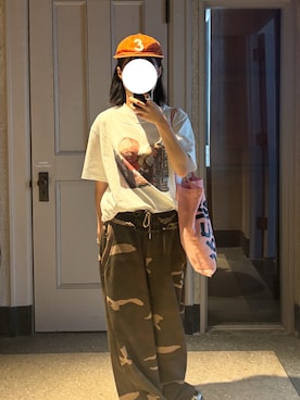 「アイテム（帽子）」を使った、maomaoさん（レディース・161cm）の夏コーディネート