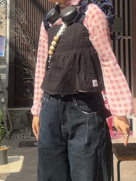 「アイテム（キャミソール）」を使った、maomaoさん（レディース・161cm）の秋コーディネート