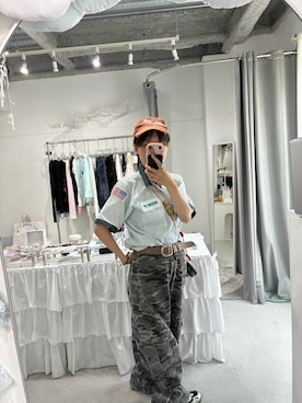 「FREAK'S STORE（フリークスストア）のNew Balance/ニューバランス 1000[23.0cm～24.0cm展開]/スニーカー（スニーカー、シルバー系）」を使った、maomaoさん（レディース・161cm）の夏コーディネート