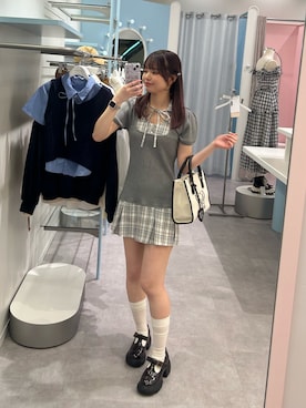 「OLIVE des OLIVE（オリーブデオリーブ）のアイテム」を使った、ひなさん（骨格ウェーブ・レディース・163cm）の春コーディネート