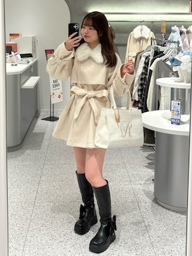 ひなさん（レディース・163cm）の冬コーディネート