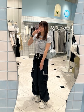 「カジュアルガーリー」｜ひなさん（レディース・163cm）の春コーディネート