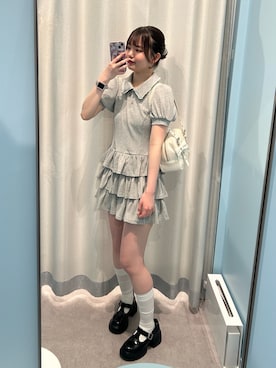 「OLIVE des OLIVE（オリーブデオリーブ）のアイテム」を使った、ひなさん（骨格ウェーブ・レディース・163cm）の春コーディネート