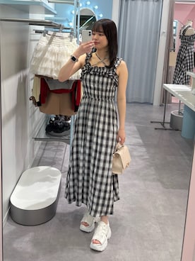 「OLIVE des OLIVE（オリーブデオリーブ）のアイテム」を使った、ひなさん（骨格ウェーブ・レディース・163cm）の夏コーディネート