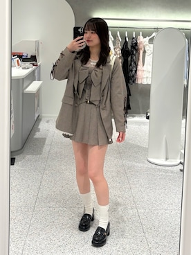 「アイテム（テーラードジャケット）」を使った、ひなさん（レディース・163cm）の夏コーディネート