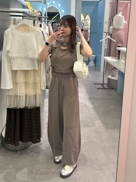 「OLIVE des OLIVE（オリーブデオリーブ）のアイテム」を使った、ひなさん（骨格ウェーブ・レディース・163cm）の春コーディネート