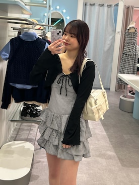 「OLIVE des OLIVE（オリーブデオリーブ）のアイテム」を使った、ひなさん（骨格ウェーブ・レディース・163cm）の春コーディネート